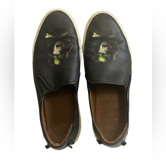 Givenchy Print Slip on Black Leather Sneakers Men\'s Size 42 main image 9